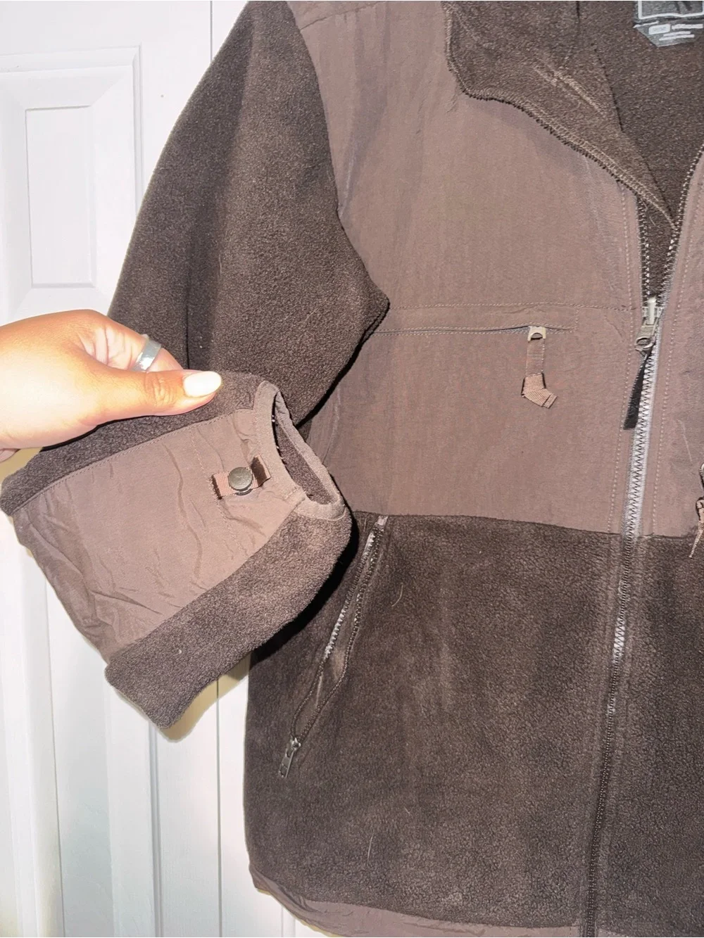 The North Face Men's Dark Brown Fleece Performance Jacket